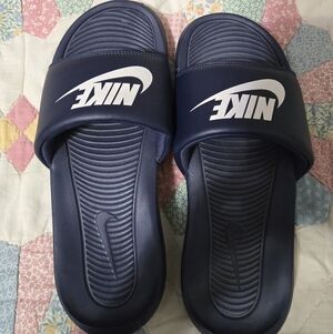 Nike Navy Slide Sandals
